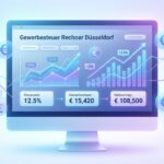 Farbenfrohes Bild eines Computerbildschirms mit dem Thema des Artikels im Zentrum, Abbildungen und Statistiken